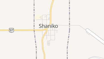 Shaniko, Oregon map