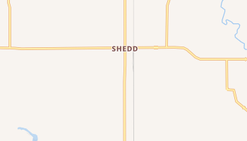 Shedd, Oregon map