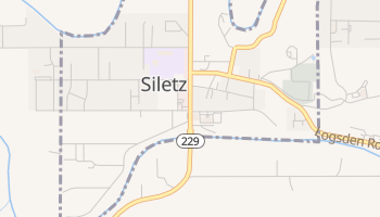 Siletz, Oregon map