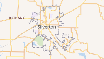 Silverton, Oregon map