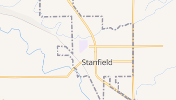 Stanfield, Oregon map