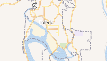 Toledo, Oregon map