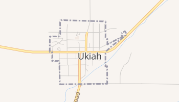 Ukiah, Oregon map