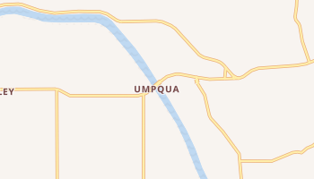 Umpqua, Oregon map