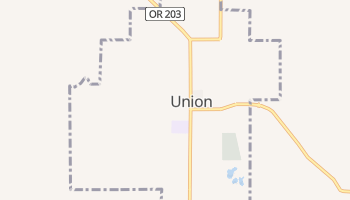 Union, Oregon map