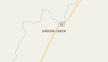 Union Creek, Oregon map