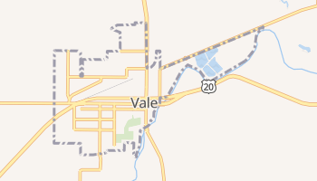 Vale, Oregon map