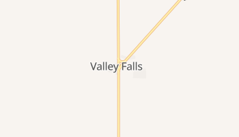 Valley Falls, Oregon map