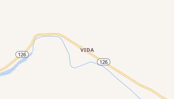 Vida, Oregon map