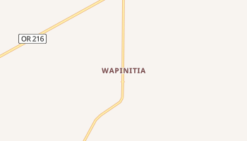 Wapinitia, Oregon map