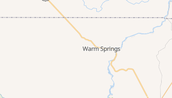 Warm Springs, Oregon map