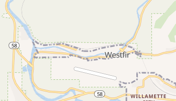 Westfir, Oregon map