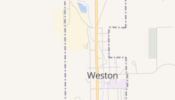 Weston, Oregon map