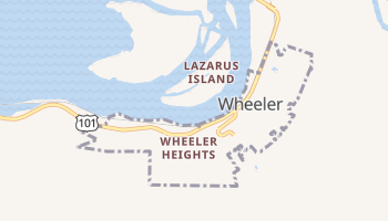 Wheeler, Oregon map