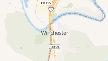 Winchester, Oregon map