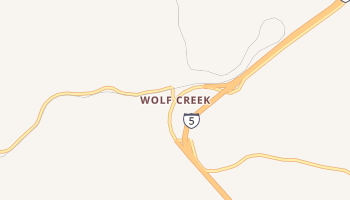 Wolf Creek, Oregon map