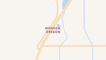 Worden, Oregon map