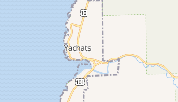 Yachats, Oregon map