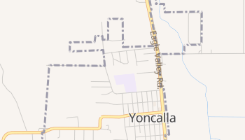 Yoncalla, Oregon map