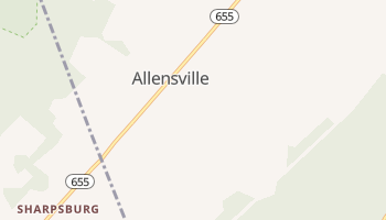 Allensville, Pennsylvania map