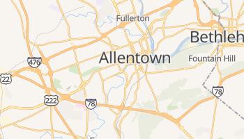 Allentown, Pennsylvania map