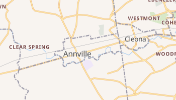 Annville, Pennsylvania map