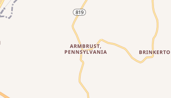 Armbrust, Pennsylvania map