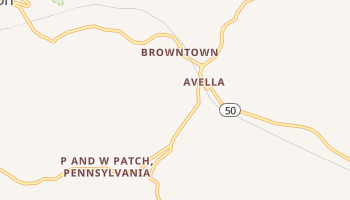 Avella, Pennsylvania map