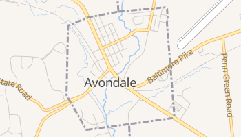 Avondale, Pennsylvania map