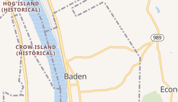 Baden, Pennsylvania map