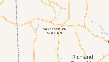 Bakerstown Station, Pennsylvania map