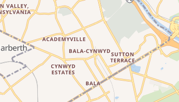 Bala-Cynwyd, Pennsylvania map