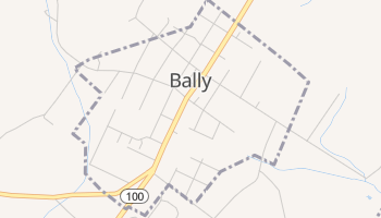 Bally, Pennsylvania map