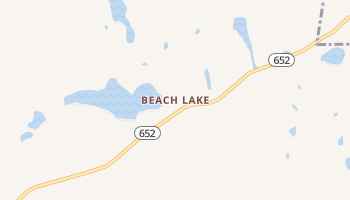 Beach Lake, Pennsylvania map