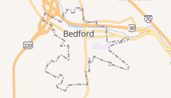 Bedford, Pennsylvania map