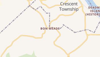 Bon Meade, Pennsylvania map