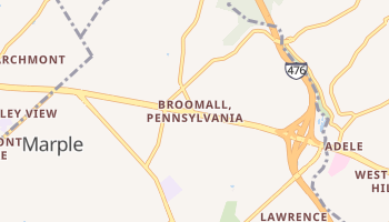 Broomall, Pennsylvania map