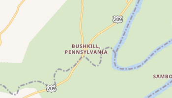 Bushkill, Pennsylvania map