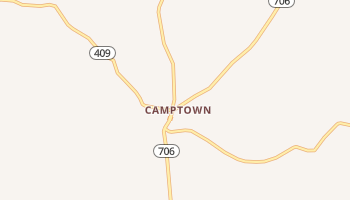 Camptown, Pennsylvania map