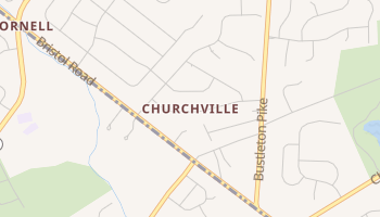 Churchville, Pennsylvania map