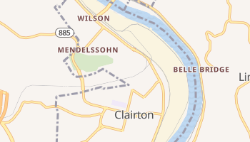 Clairton, Pennsylvania map