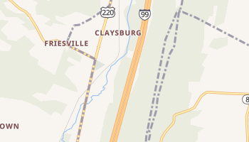 Claysburg, Pennsylvania map