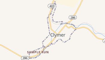 Clymer, Pennsylvania map