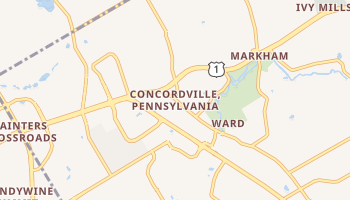 Concordville, Pennsylvania map