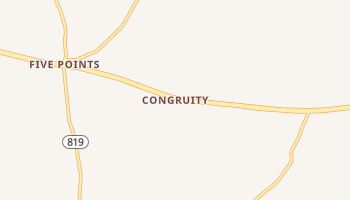 Congruity, Pennsylvania map