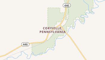 Coryville, Pennsylvania map