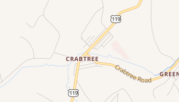 Crabtree, Pennsylvania map