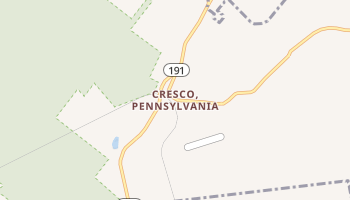 Cresco, Pennsylvania map