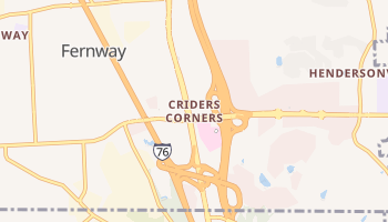 Criders Corners, Pennsylvania map