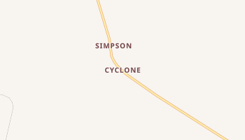 Cyclone, Pennsylvania map